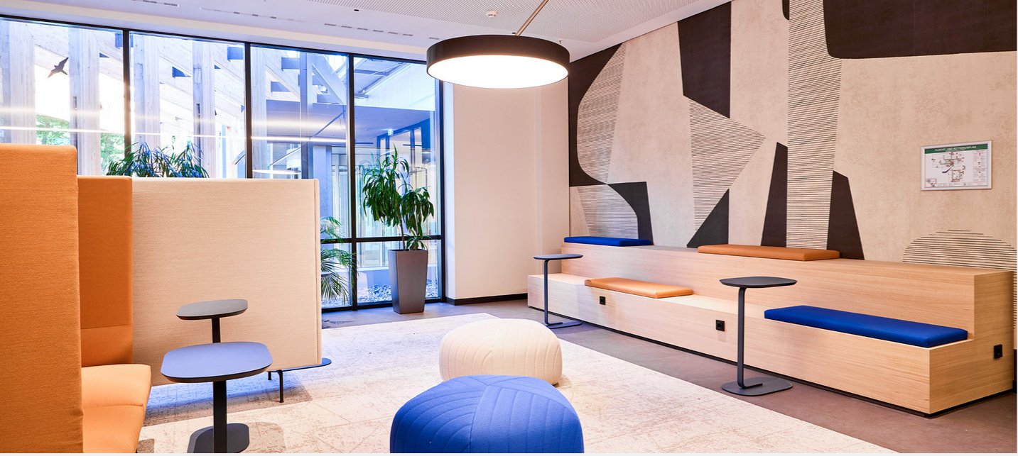 Lounge-Bereich für CoWorking-Nutzer im HIVE PARC